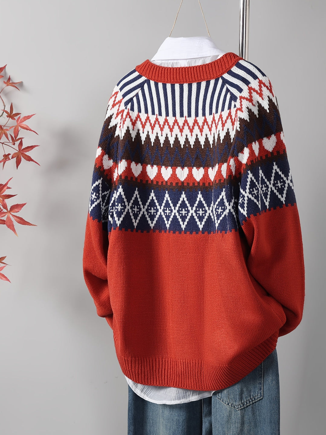 Liva | Klassisk Strikcardigan med Mønster