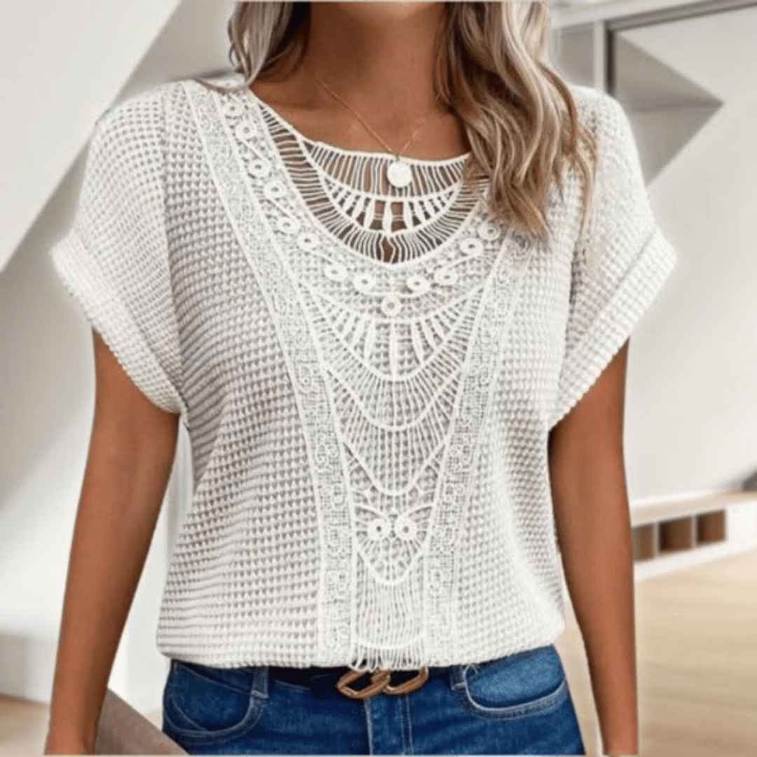 Anna Elegant Ibiza-inspireret Bluse