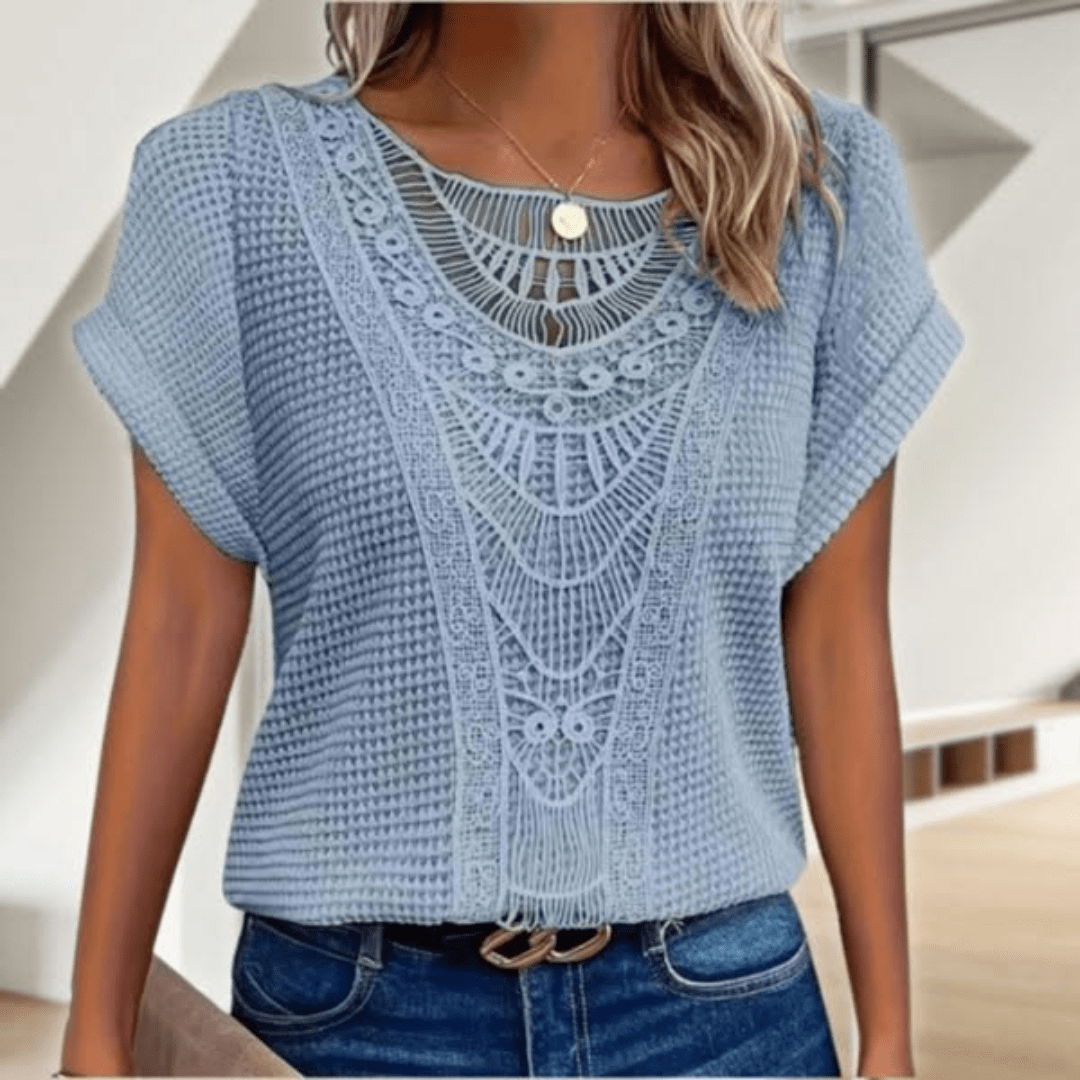 Anna Elegant Ibiza-inspireret Bluse
