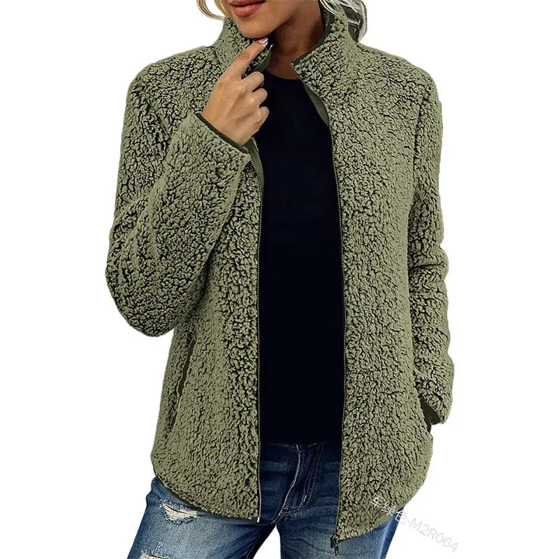 Karla | Elegant afslappet fleecejakke