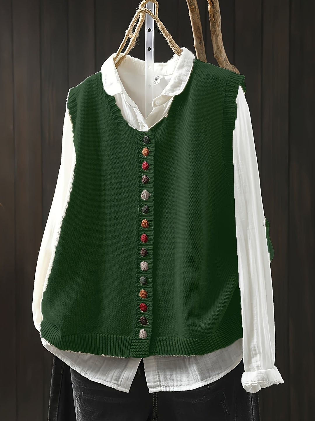 Lisbeth | Ærmeløs Strikket Vest