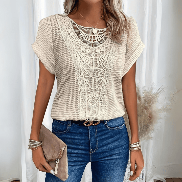 Anna Elegant Ibiza-inspireret Bluse