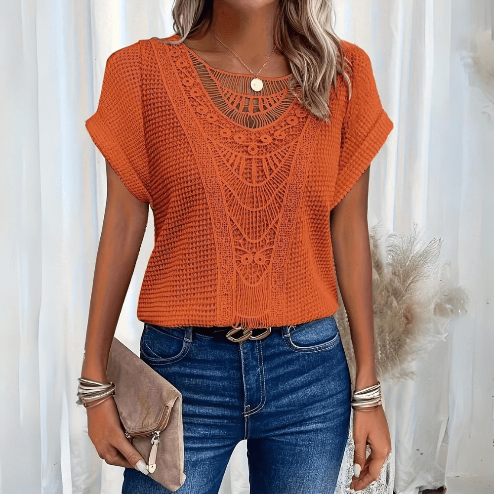 Anna Elegant Ibiza-inspireret Bluse