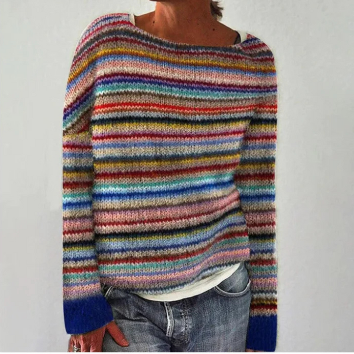 AMÉLIE RETRO STRIKKET TRØJE