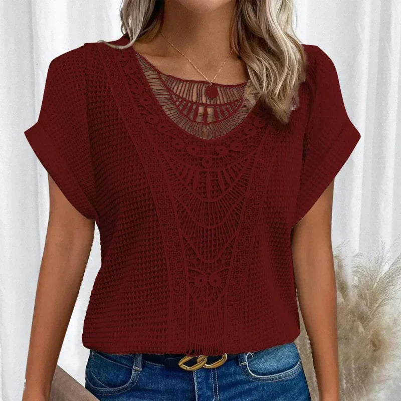 Anna Elegant Ibiza-inspireret Bluse