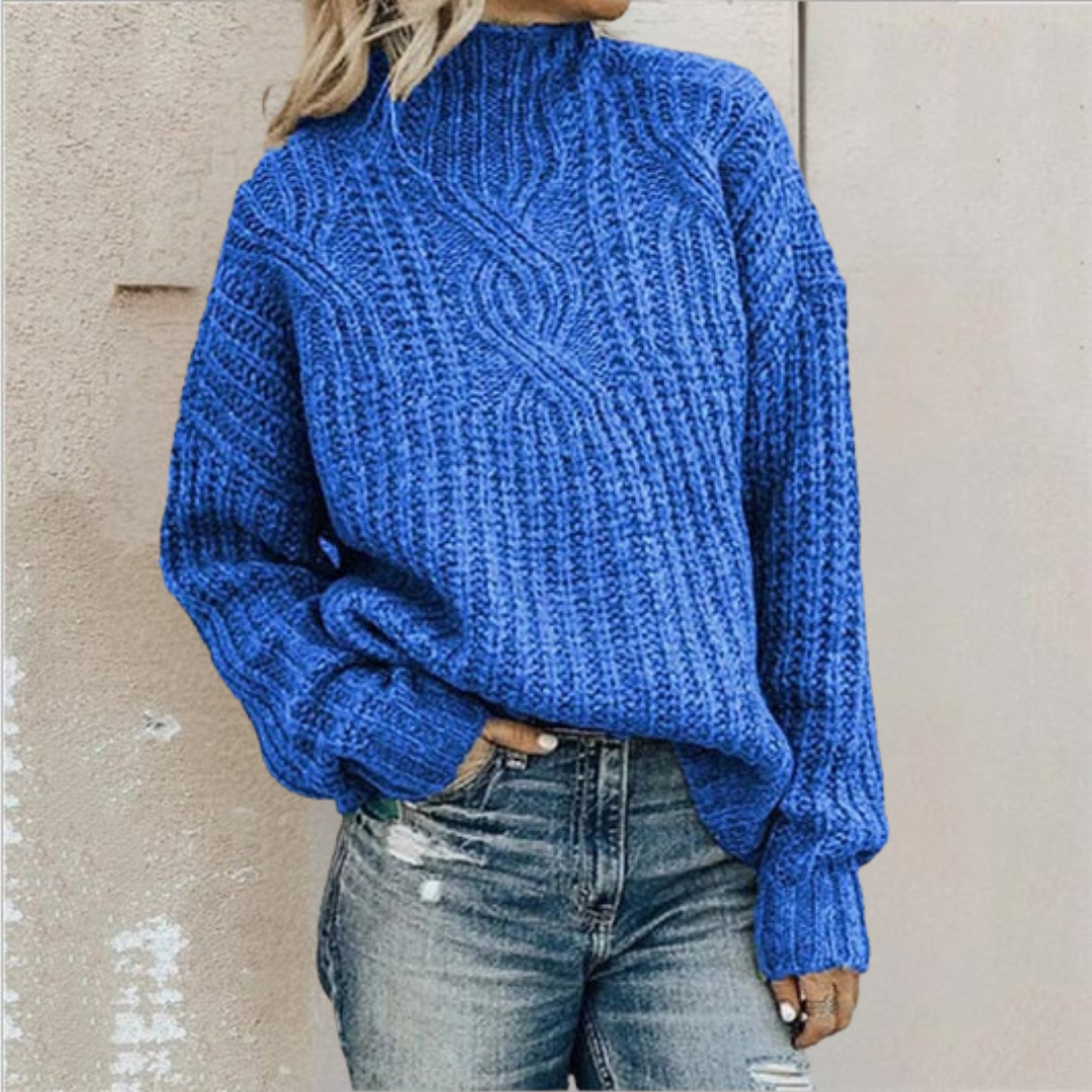 Elsebeth | Stilfuld Og Behagelig Kabelstrikket Sweater