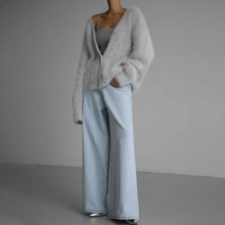 Serena Stilfuld cardigan i pels