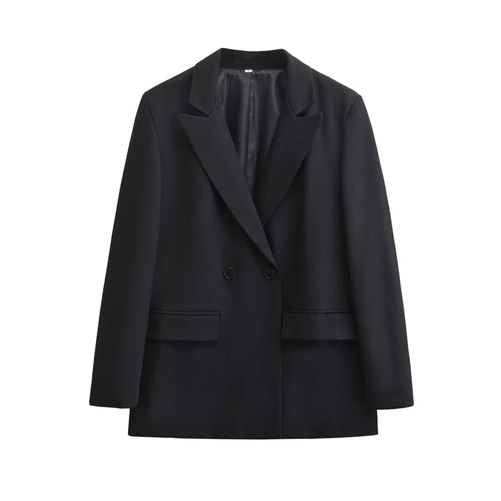Agnete | Behagelig Dame Vinter Blazer Med Knapper Og Lommer