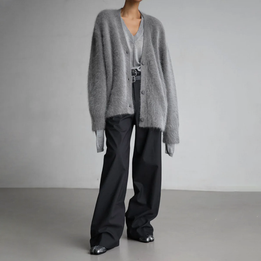 Serena Stilfuld cardigan i pels