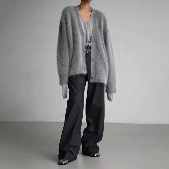 Serena Stilfuld cardigan i pels