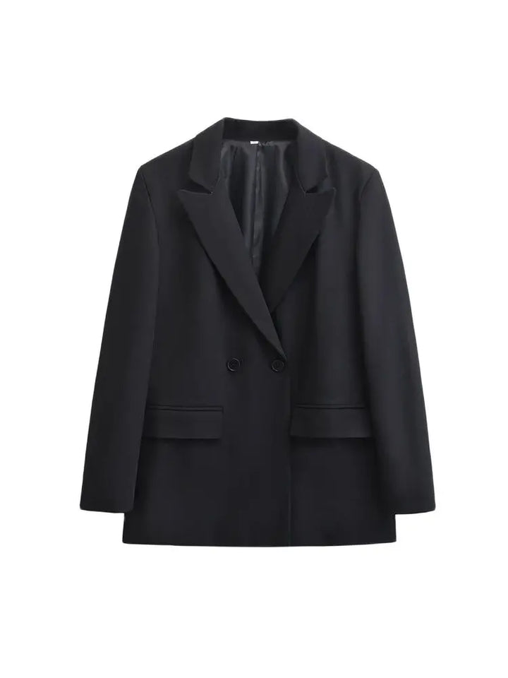 Agnete | Behagelig Dame Vinter Blazer Med Knapper Og Lommer