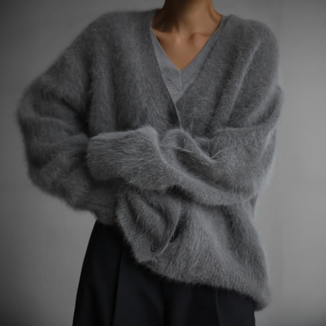Serena Stilfuld cardigan i pels