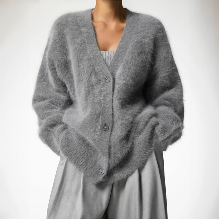 Serena Stilfuld cardigan i pels