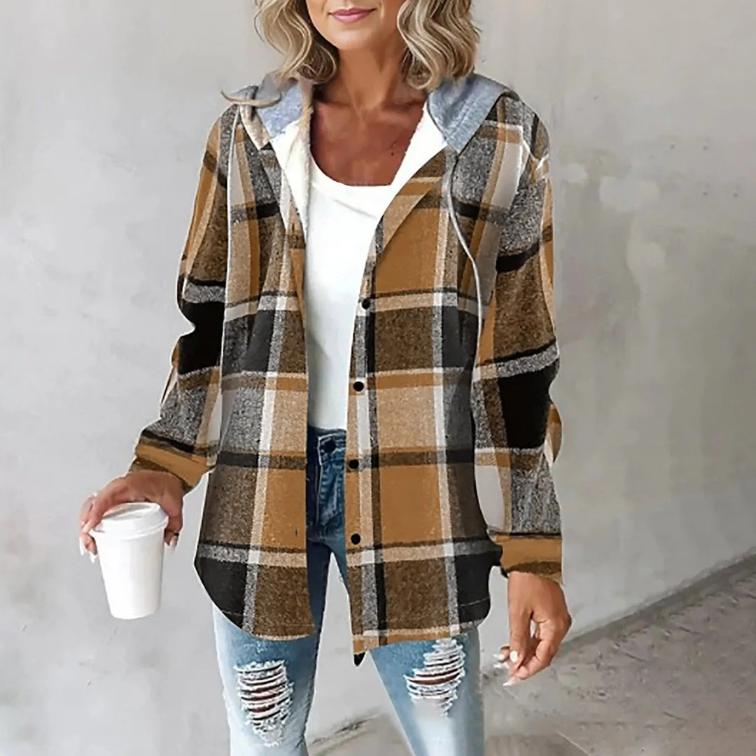 Sarah | Dame Casual Ternet Skjortejakke
