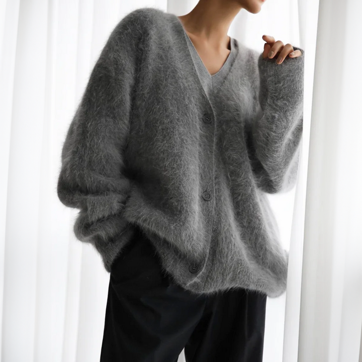 Serena Stilfuld cardigan i pels