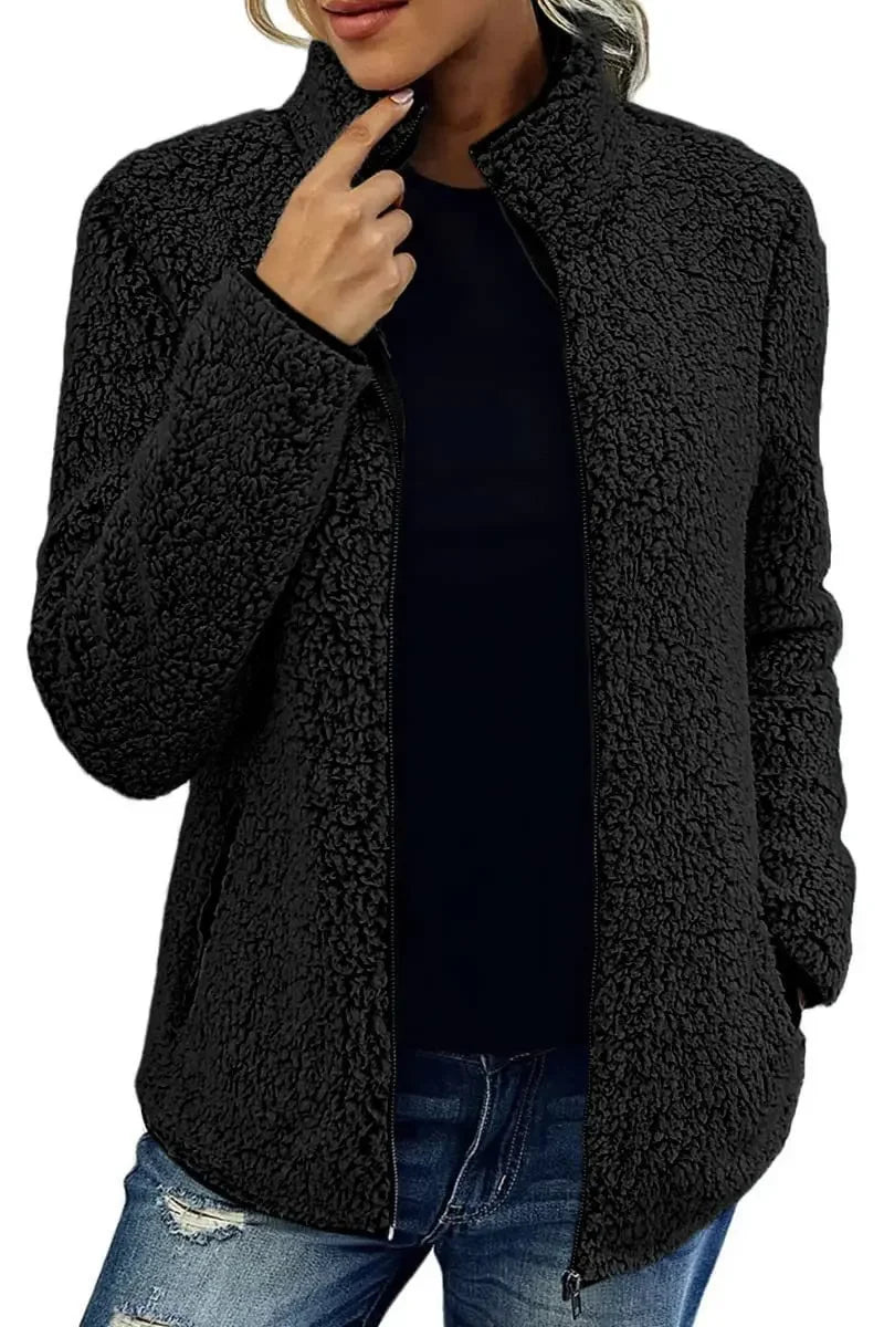 Karla | Elegant afslappet fleecejakke
