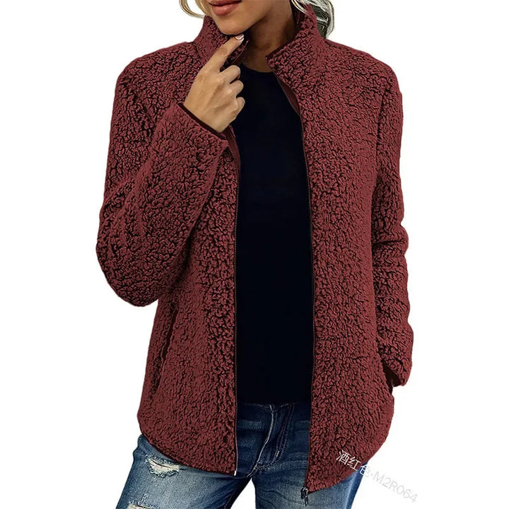 Karla | Elegant afslappet fleecejakke