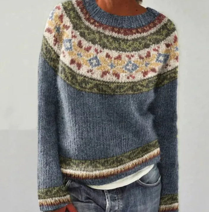 AMÉLIE RETRO STRIKKET TRØJE