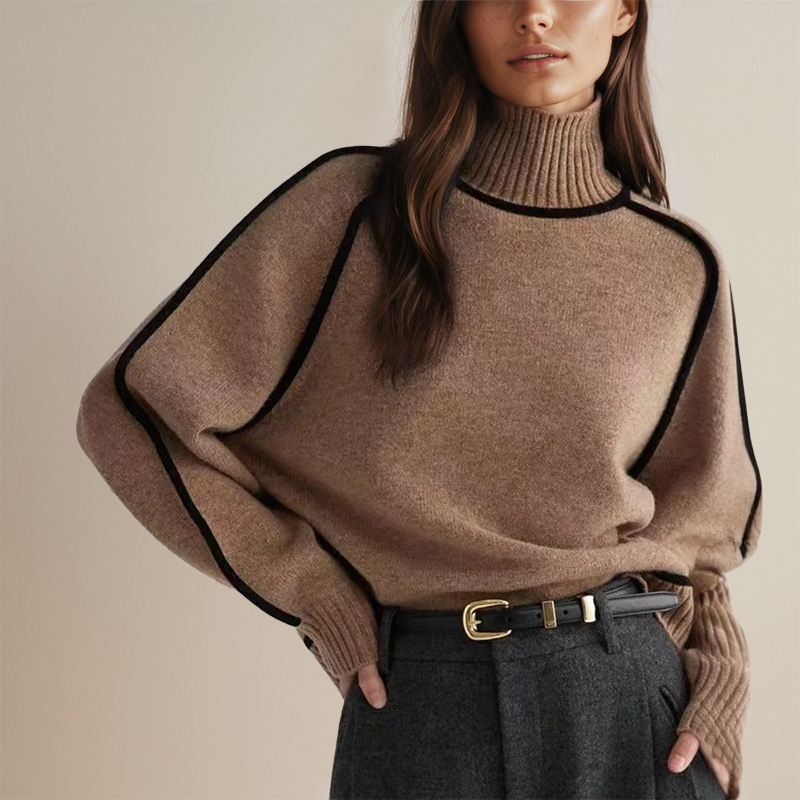 Emilie Premium rullekrave-jumper