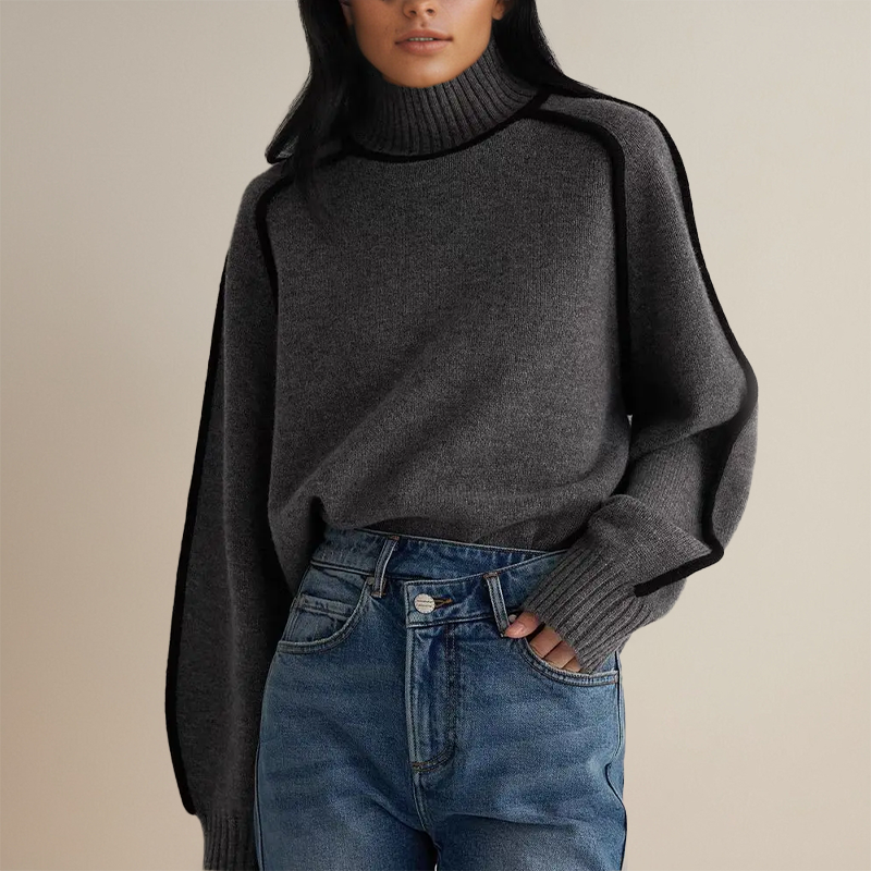 Emilie Premium rullekrave-jumper