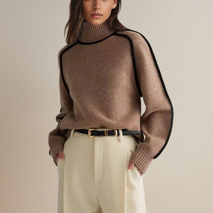 Emilie Premium rullekrave-jumper