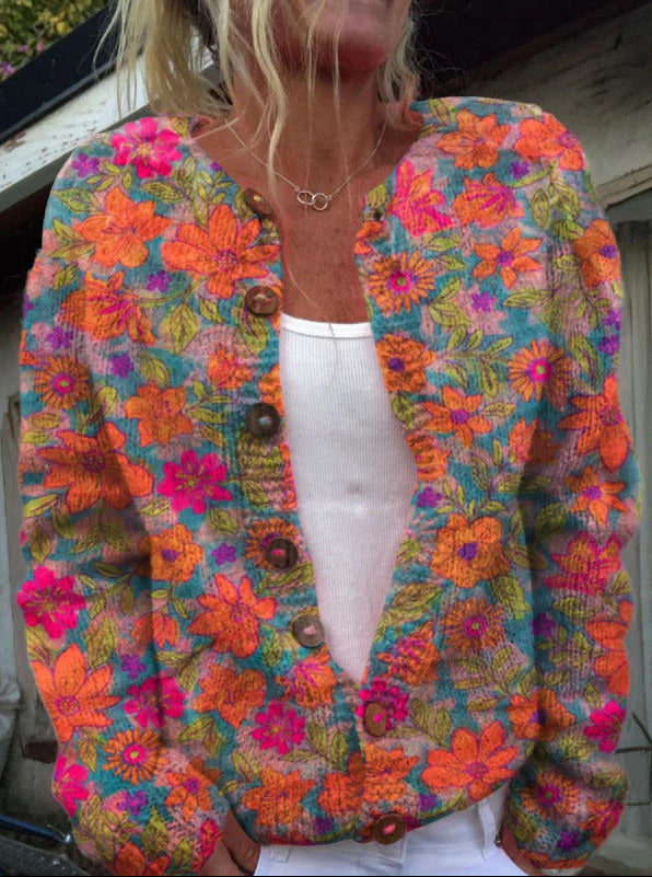Mille | Let cardigan med legende print